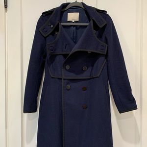 3.1 Phillip Lim Women’s Wool Navy Blue Coat